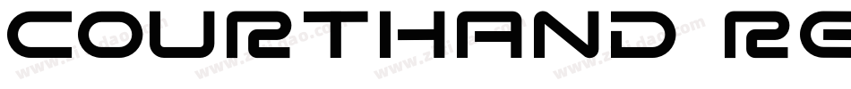 Courthand Regular字体转换